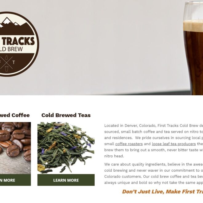 First Tracks Cold Brew Website