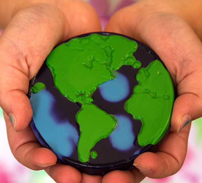 World in her Hands - Recycle Web Page