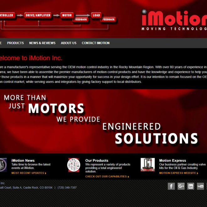 iMotion Website Home Page